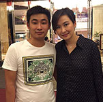 湯寶如與經紀人李志合影