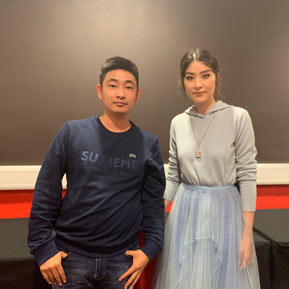 陳慧琳與經紀人李志合影 陳慧琳與經紀人李志合影